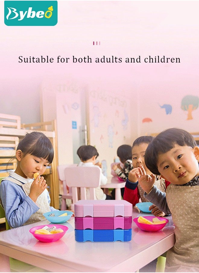 Tritan Bento Boxes, BPA FREE Lunch Box for School / Office / Travel 6 Compartments Meal Prep