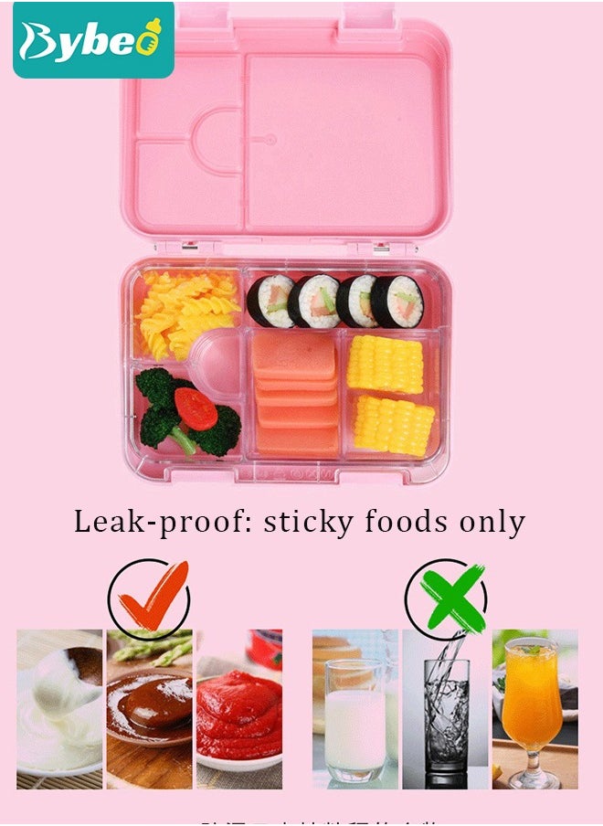 Tritan Bento Boxes, BPA FREE Lunch Box for School / Office / Travel 6 Compartments Meal Prep
