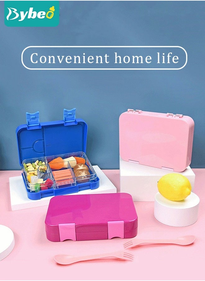 Tritan Bento Boxes, BPA FREE Lunch Box for School / Office / Travel 6 Compartments Meal Prep