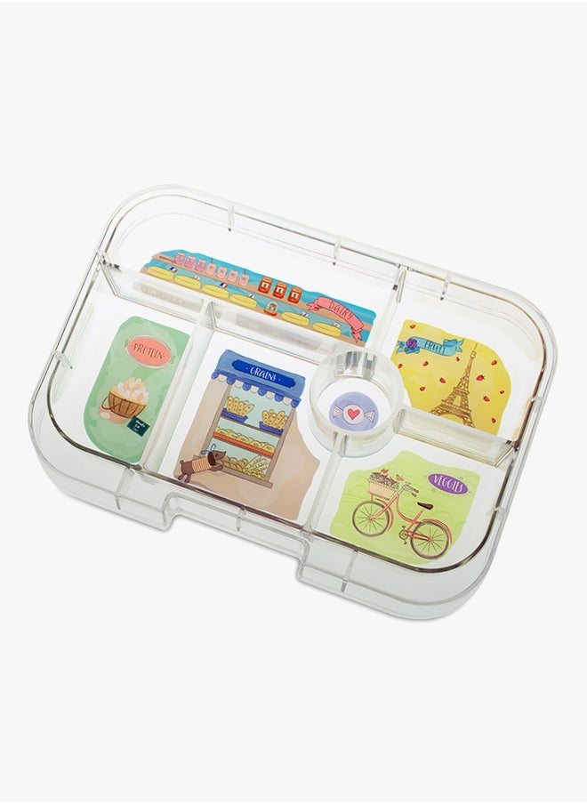 5 Compartment Bijoux Original Style Reusable Lunch Box With BPA-free and Phthalates-free