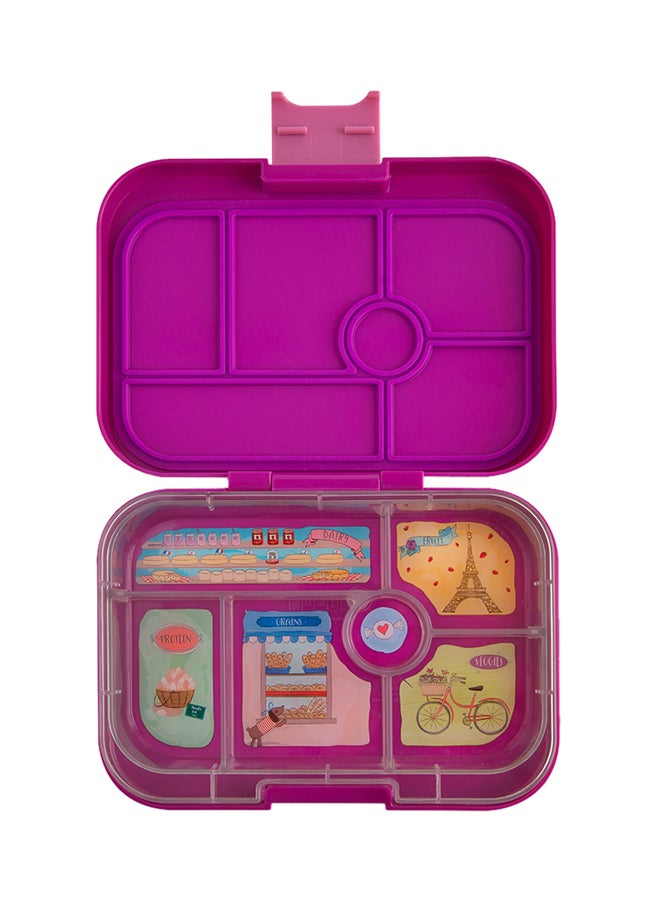 5 Compartment Bijoux Original Style Reusable Lunch Box With BPA-free and Phthalates-free
