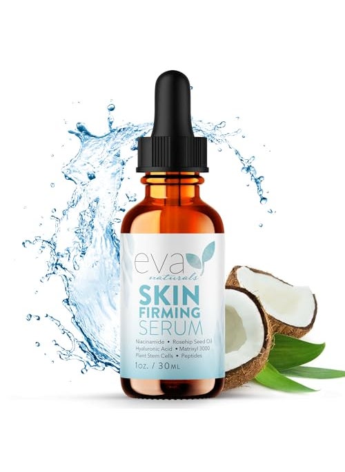 Eva Naturals Skin Firming Serum with Niacinamide and Hyaluronic Acid, 1 oz