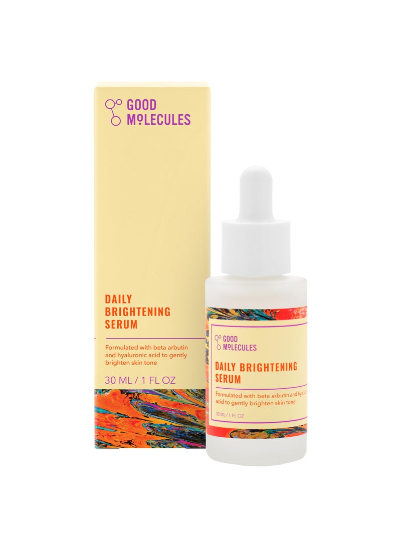 Good Molecules Daily Brightening Serum - Hydrating Facial Serum with Beta Arbutin and Hyaluronic Acid to Moisturize - Anti-Aging Skincare for Face