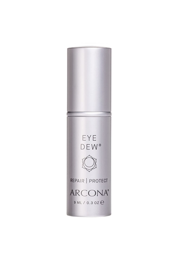 ARCONA Eye Dew - Shea Butter, Hyaluronic Acid + Liquid Crystals Fill In Lines + Wrinkles, Hydrates, Protects .3 oz. Made In The USA