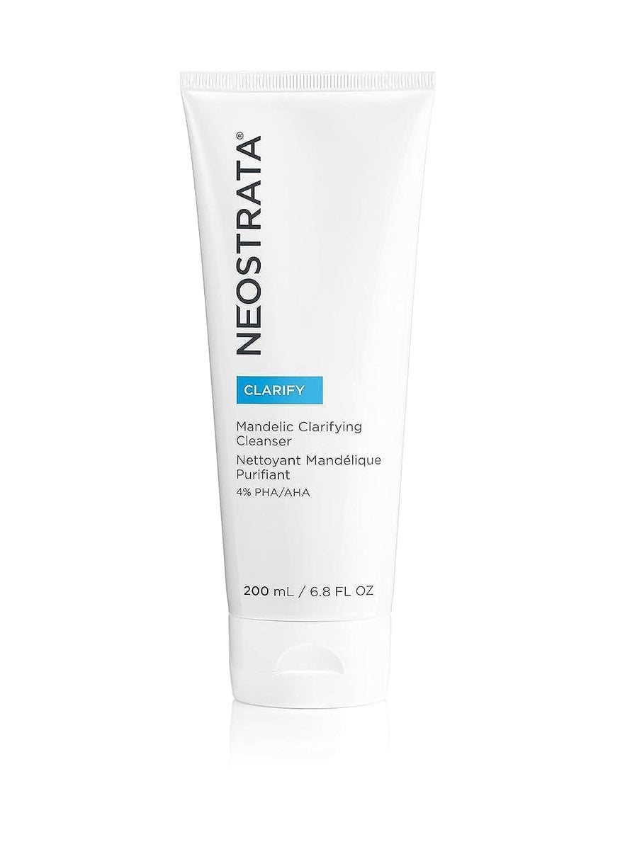 NEOSTRATA Mandelic Clarifying Cleanser Gel Facial Wash for Oily Skin with Salicylic Acid Soap-Free Fragrance-Free, 6.8 Fl Oz (Pack of 1)