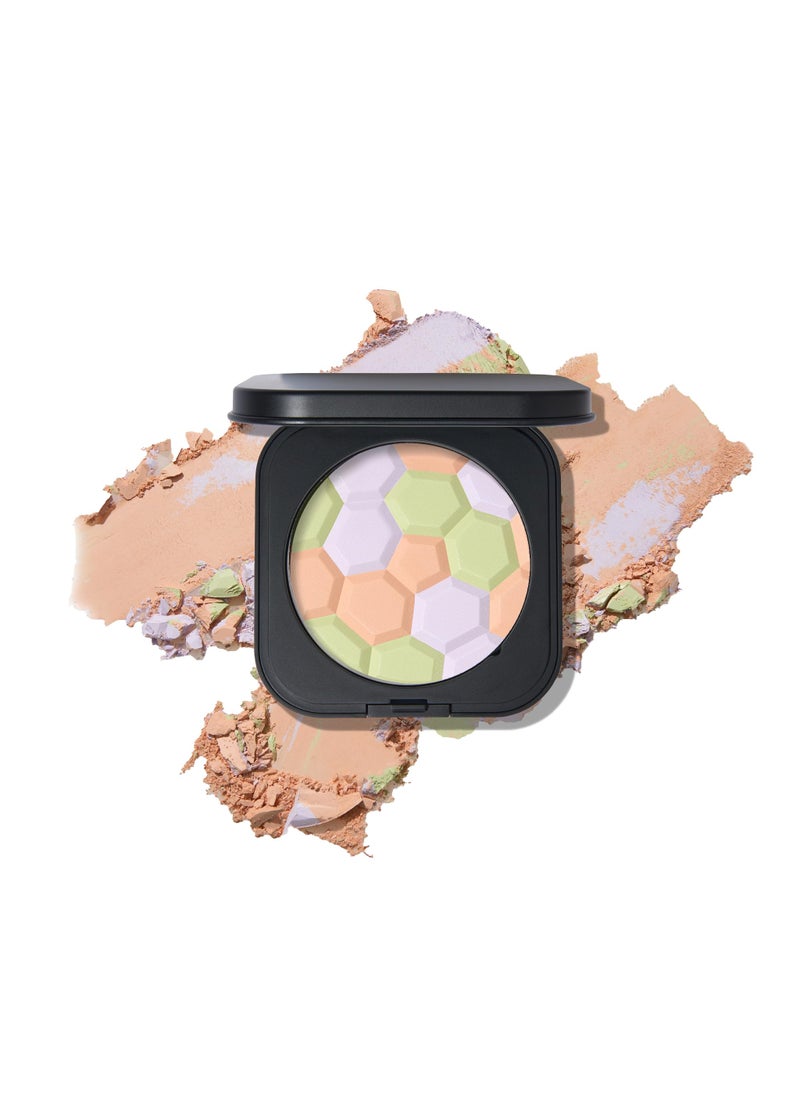 LAURA GELLER NEW YORK Filter Finish Pressed Radiant Setting Powder, Color Correcting For Even Tone, Universal