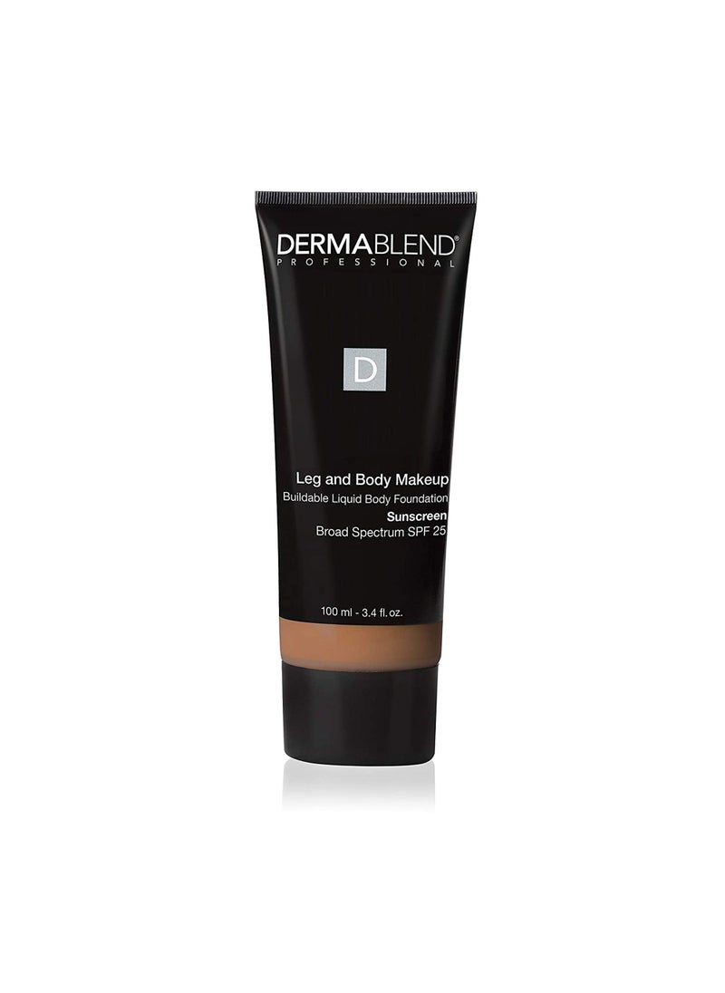 Dermablend Leg and Body Makeup Foundation with SPF 25, 45N Medium Bronze, 3.4 Fl. Oz.