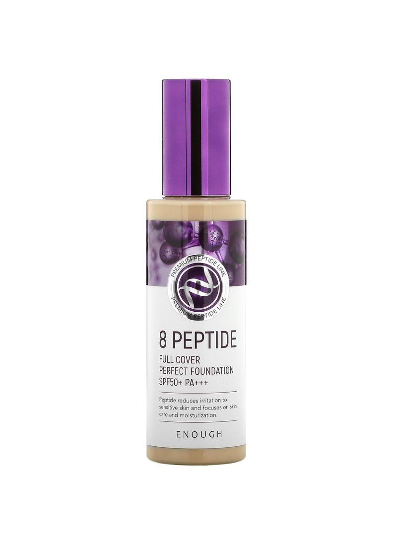 Enough 8 Peptide, Full Cover Perfect Foundation, SPF 50+ PA+++, #13, 3.53 oz (100 g)