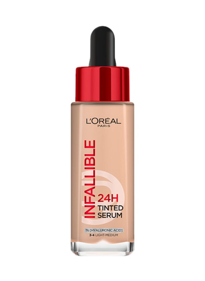 24H Infallible Tinted Serum Shade Light Medium 3-4