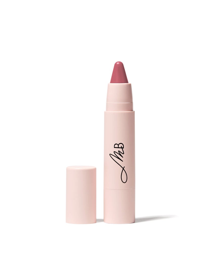 Monika Blunder Beauty Kissen Lush Lipstick Crayon - Florence (Cool Pink) Clean Beauty, Cruelty-Free, Vegan