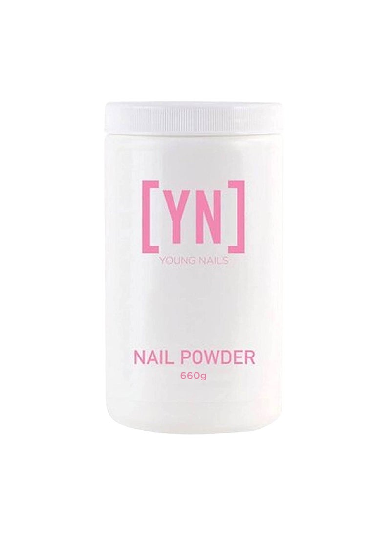 Young Nails Acrylic Cover Powder - Self-Leveling Acrylic Nail Powder, Clear Nude Pink White Acrylic Powder for Nail Extenstion, Professional Grade, Superior Adhesion, Color - XXX Pink 660g