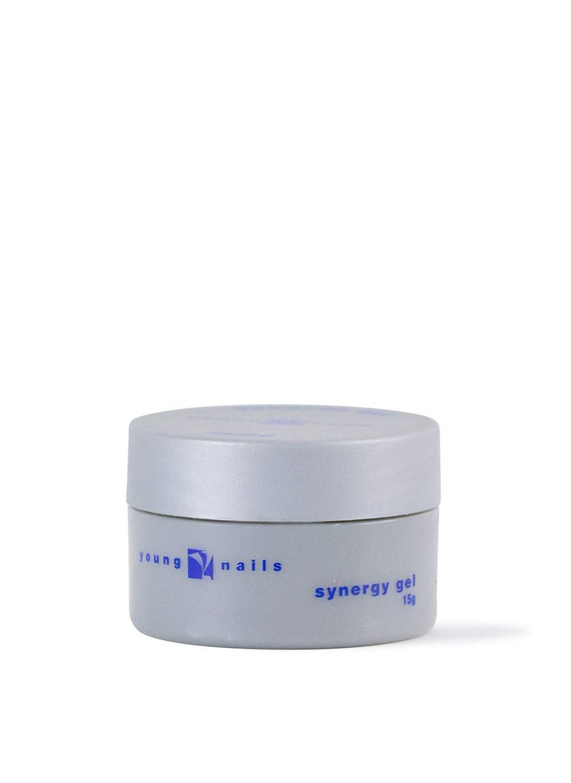 Young Nails Synergy Gel System, Foundation Gel - Builder Gel Base Coat, Superior Adhesion & Strength, Hard Gel Base Coat - Base Gel, Clear, 15g