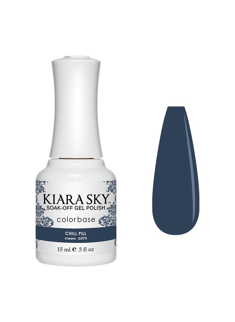 KIARA SKY Soak Off Gel Nail Polish 0.5 fl oz, CHILL PILL (G573)