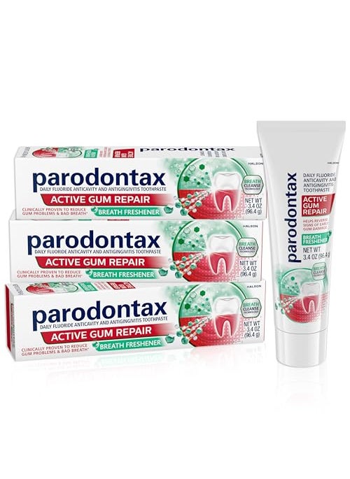 Parodontax Active Gum Repair Breath Freshener Toothpaste, 3x3.4 oz