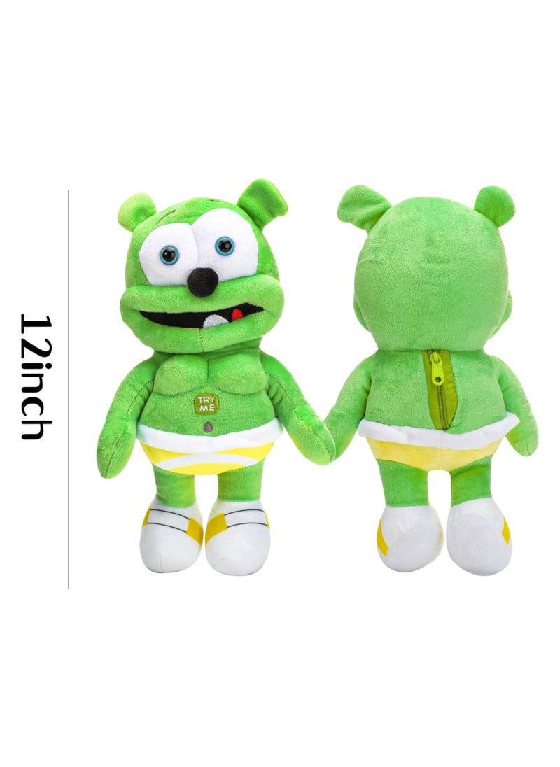 Gummy Bear Plush Toy Singing Bear Song Toy Stuffed Animal Doll for Kids Birthday Gifts Party Supplies