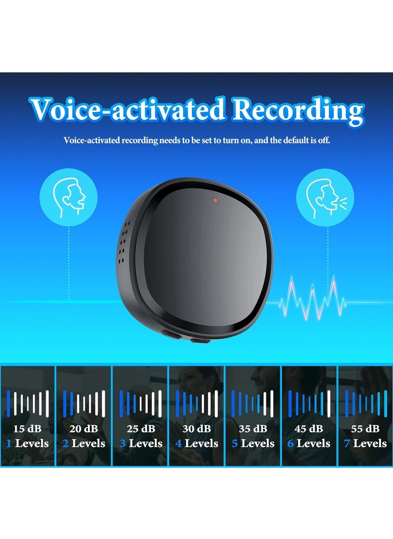 64GB Digital Magnetic Voice Recorder with Speaker Instant Playback and USB Flash Drives- 750 Hours Voice Activated Recorder Portable Tape Recorder Small Audio Recorder for Lectures Meetings Interviews