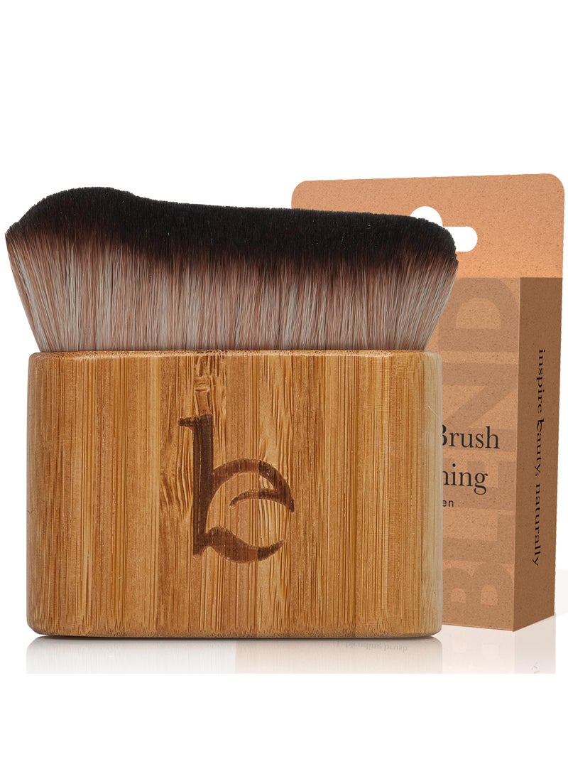 Ultra Soft Self Tanner Brush - Kabuki Brush for Body Foundation & Makeup, Blending Applicator for Tanner, Self Tanning Mitt, Achieves Sunless Streak-Free Fake Tan, Durable & Easy to Clean
