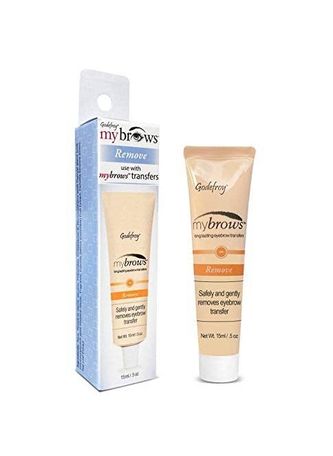 Godefroy Mybrows Temporary Tattoo Adhesive Removal Solution for Temporary Tattoos, Eyebrow Transfers, & Brow Stamps, .5 Oz