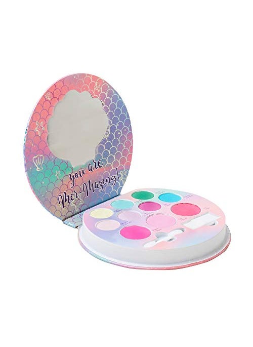Lip Smacker Sparkle & Shine Eyeshadow Makeup Palette, Mermaid Palette Shimmer | Christmas Make Up Collection | Holiday Present | Gift for Girls