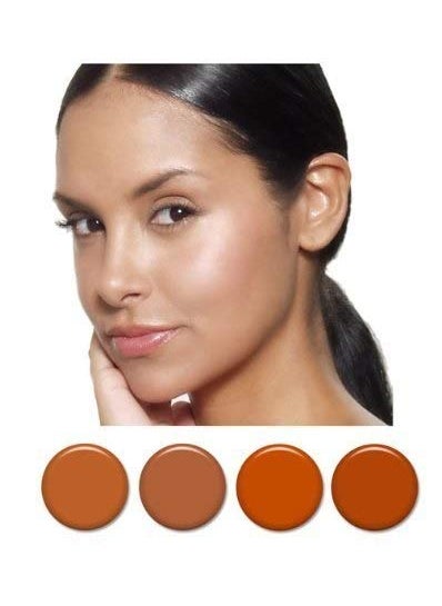 Art of Air 4pc TAN Complexion Professional Airbrush Cosmetic Makeup Set 1/2 oz bottles