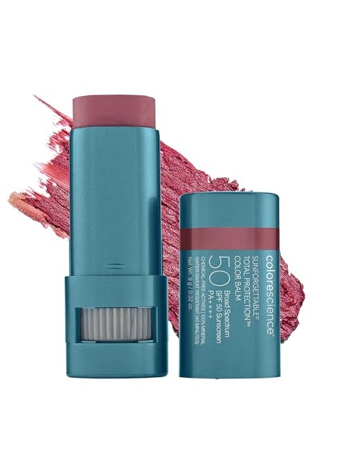 Colorescience Sunforgettable Total Protection Color Balm SPF 50, for Cheeks & Lips | Berry