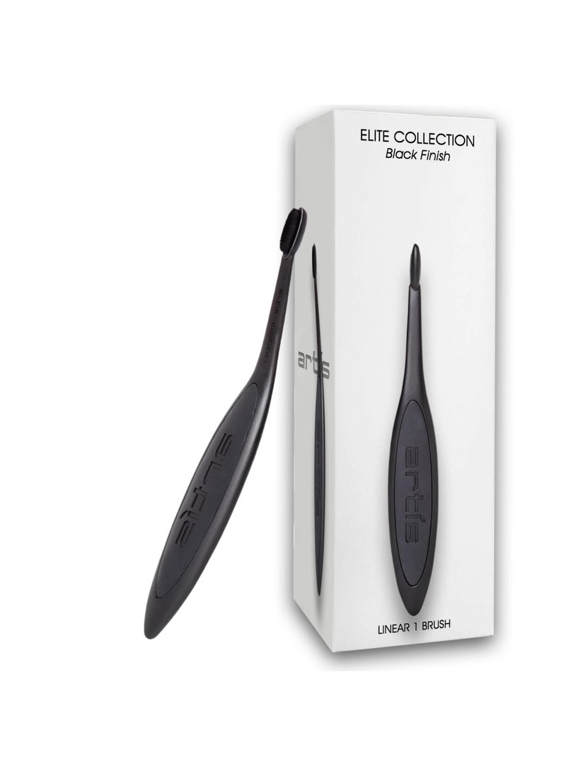 Artis Elite Black Linear 1 Makeup Brush | perfect precise liner|similate brow lines | upper lash line or lower lashes | Ideal for crisp lines | special effects makeup