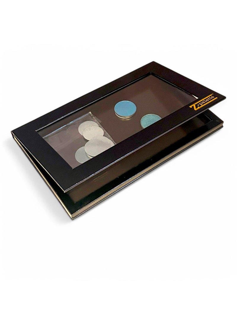 Z Palette Large Magnetic Makeup Palette, Empty Magnetic Palette, Universal Magnet makeup palette for Eyeshadows, Powders, Customizable Beauty Organizer with Clear Window