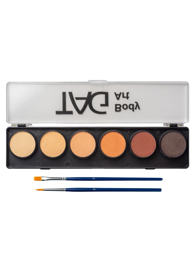 TAG Face & Body Paint - Skin Tone Palette 6 x 10g