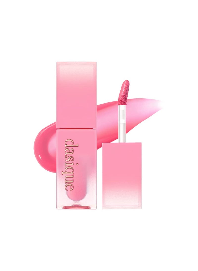 dasique Juicy Dewy Tint (03 Pink Guava) 0.12 oz | Light Application with moisture | Long-wearing Glossy Lip Stain, Non-sticky | Vegan, Cruelty-free | K-beauty