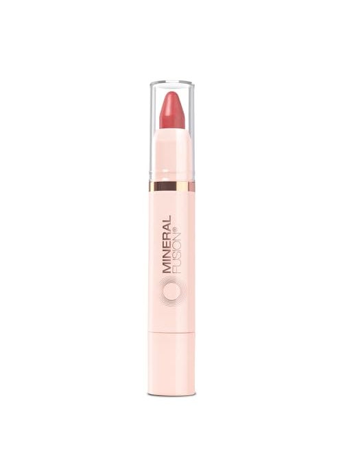 Mineral Fusion NEW Sheer Moisture Lip Tint, Buildable Lip Color, Hydrating Lip Balm with Jojoba Oil, Shea Butter & More, Hydrates & Nourishes, FD&C Dye-Free & Hypoallergenic, Confident, Melon Pink