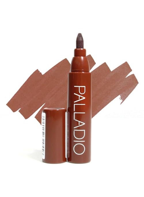 Palladio Lip Stain, Hydrating and Waterproof Formula, Matte Color Look, Longlasting All Day Wear Lip Color, Smudge Proof Natural Finish, Precise Chisel Tip Marker, Mocha Cream