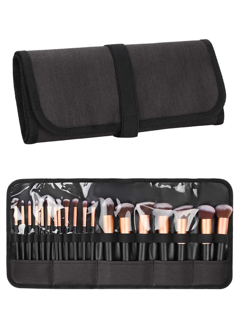OCHEAL Makeup Brush Holder,Makeup Brush Organizer,Travel Makeup Brushes Bag Cosmetic Bags Pouch for Women Cosmetic Brushes Makeup Artist -Brushes Not included