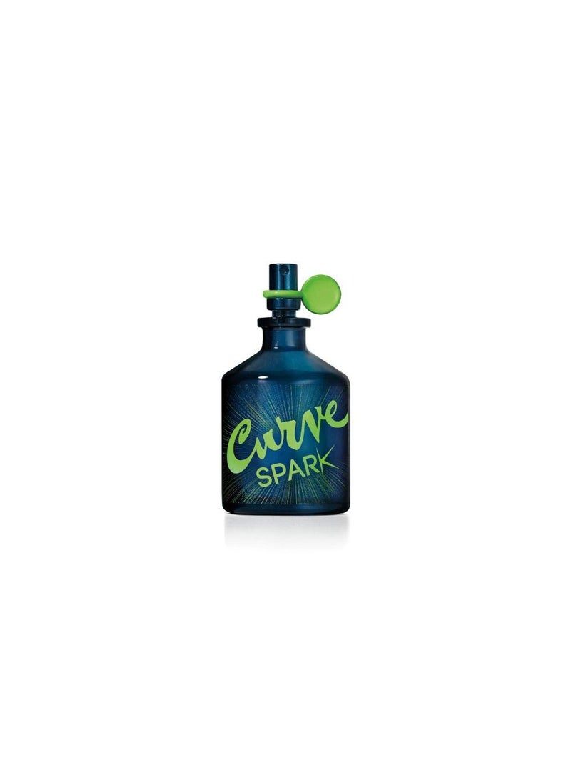 Curve Men's Cologne Fragrance Spray, Casual Cool Day or Night Scent, Curve Spark, 2.5 Fl Oz