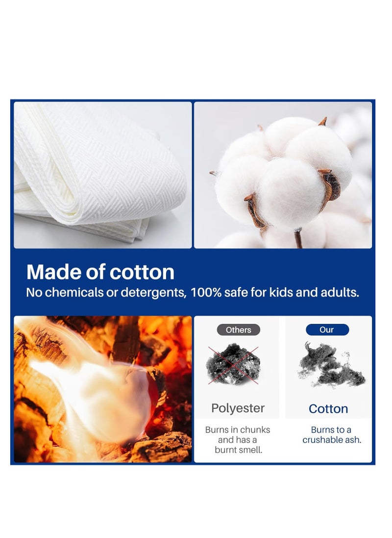 Premium Disposable Bath Towels, Disposable Bath Towels Portable Soft Towel Set for Hotel, Bathroom, Spa, Trip, Camping Highly Absorbent 55x27.5 Inch 4 Individually Packaged