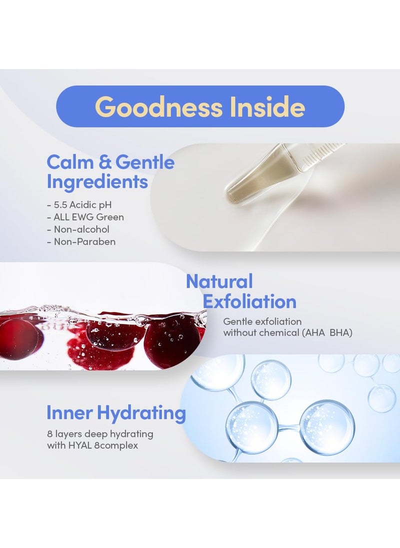 Swimming Pool Toner - Gentle Exfoliating Toner with Natural Enzyme | Boosted Hydration with Hyaluronic Acid | Daily Toner for Sensitive Skin | Korean Skincare, 10.14 Fl. Oz / 300ml