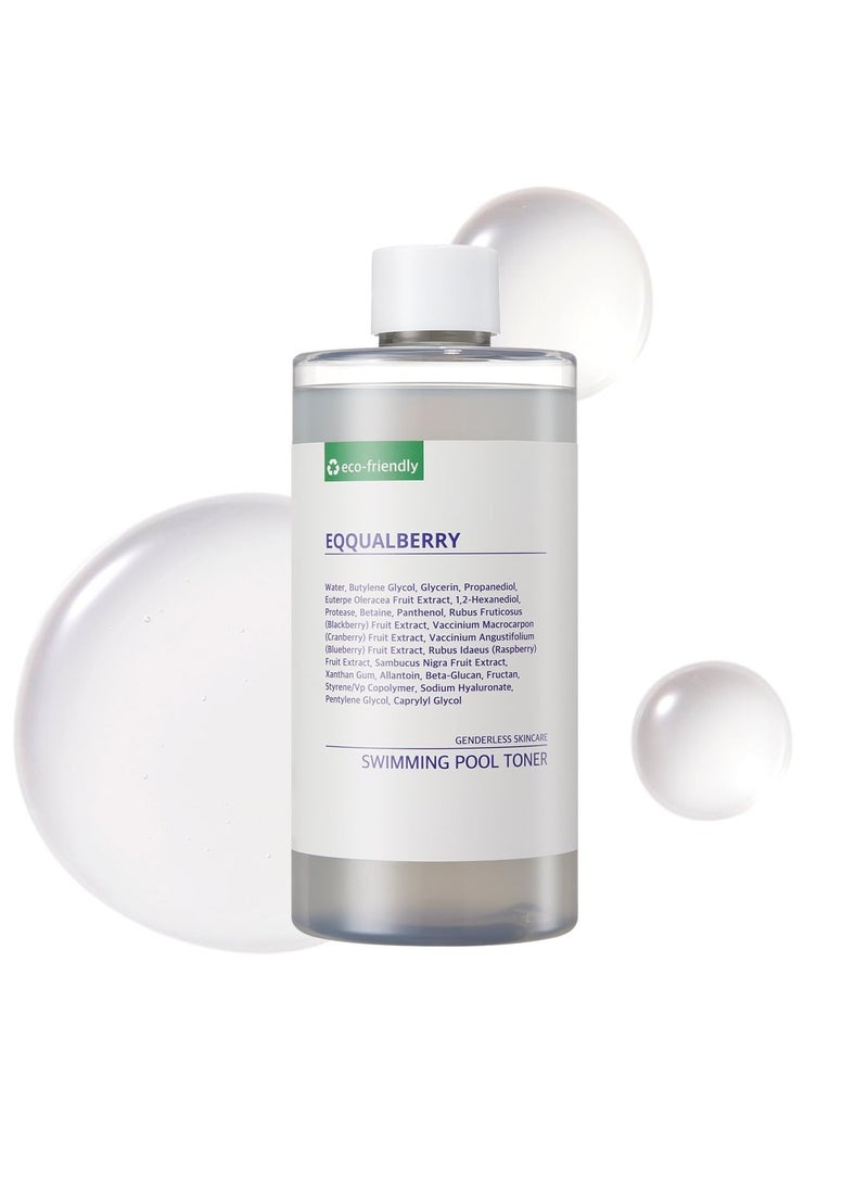 Swimming Pool Toner - Gentle Exfoliating Toner with Natural Enzyme | Boosted Hydration with Hyaluronic Acid | Daily Toner for Sensitive Skin | Korean Skincare, 10.14 Fl. Oz / 300ml