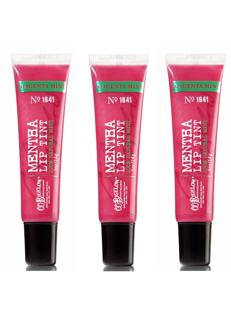 Bath & Body Works C.O. Bigelow Mentha Lip Tint 3 Pack Magenta Mint #1641