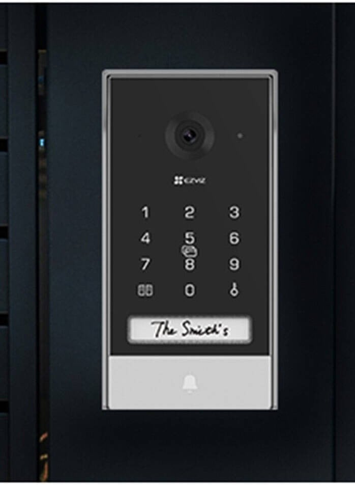 EP7 2K Smart Home Video Doorphone – 7-Inch Touch Screen, Solar-Powered with Removable Lithium Battery, Wi-Fi HaLow™ Technology, Remote Door/Gate Unlock, Two-Way Audio, Passcode & RFID Unlock, Built-In Keypad, Weatherproof IP65 Design, Supports MicroSD (Up to 512GB) & EZVIZ Cloud Storage, Remote Control via EZVIZ App, IR Night Vision, Multiple Ringtones, Long-Range Wi-Fi (Up to 350m), Ideal for Large Homes & Villas