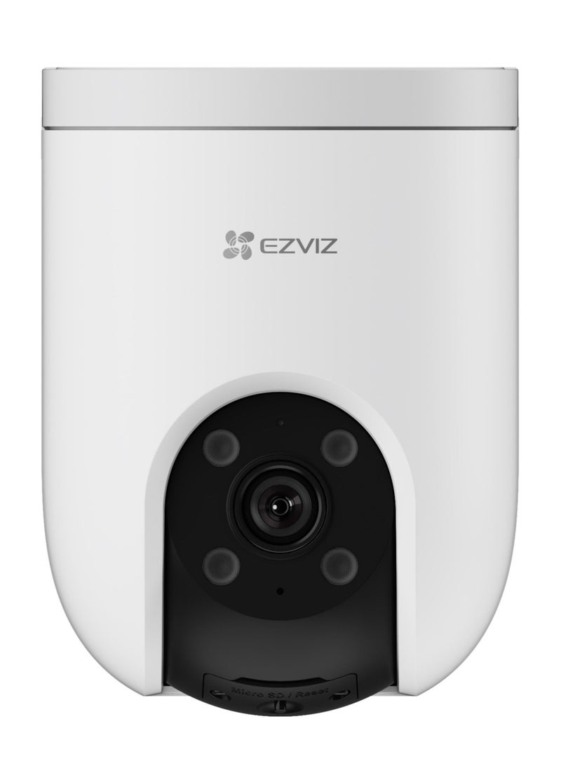 H8c Pro 2K Pan & Tilt Wi-Fi Camera, 2304×1296 Resolution, 360° Pan & 80° Tilt, Color Night Vision, AI Human Shape Detection, Smart Tracking, Two-Way Audio, H.265 Video Compression, 512GB MicroSD Support, Weatherproof, 30m IR Night Vision, Smart Alarm, Alexa & Google Assistant Integration, Wired & Wi-Fi Connectivity, 12V Power Supply, Cloud Storage, Digital WDR, Anti-Flicker, 3D DNR | CS-H8c Pro (2K)
