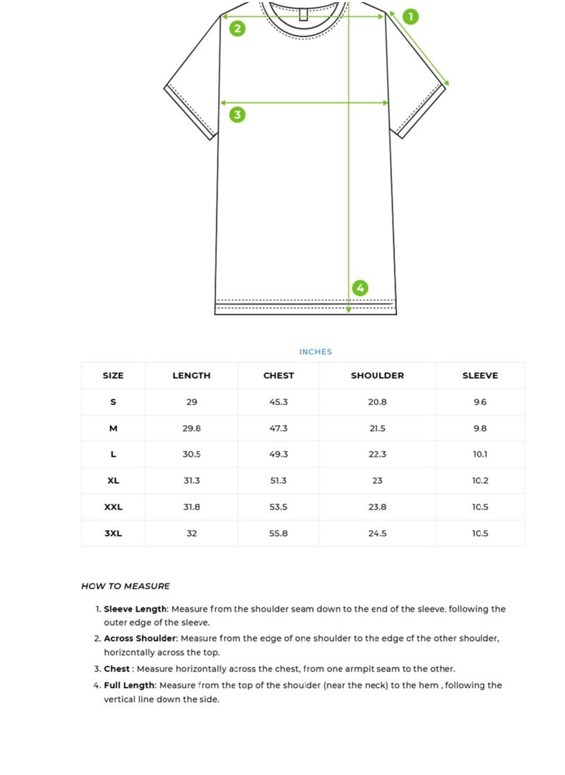 Men’s Cotton T-Shirt – Soft, Breathable & Comfortable, Perfect for Casual Wear, Ideal for Everyday & Summer Wear