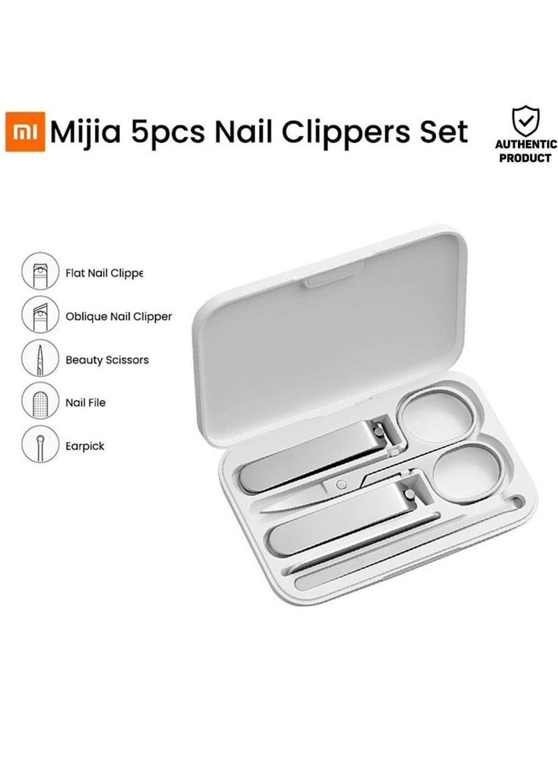 Xiaomi Mijia Stainless Steel Nail Clippers 5pcs Set