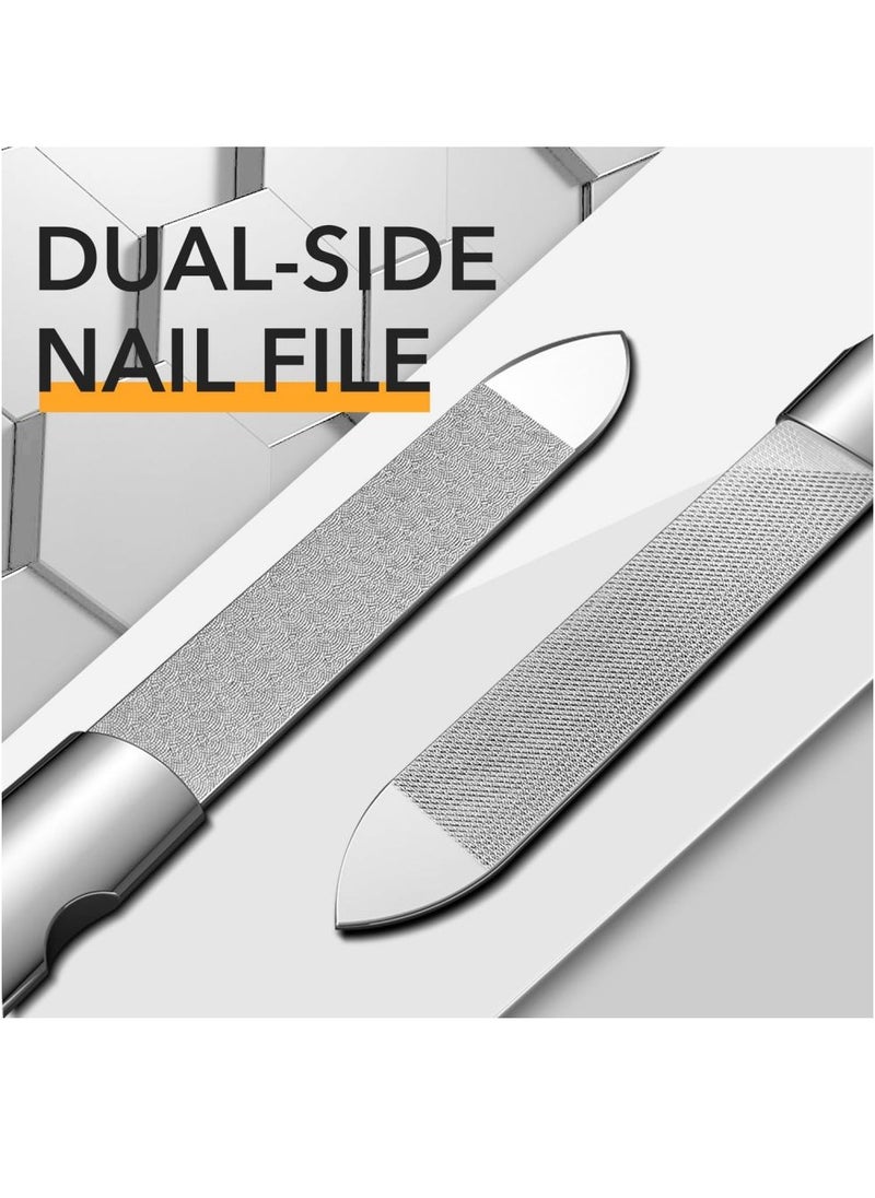 Nail Clippers,Mess Free Nail Clippers for Men u0026 Women, Ultra Sharp Finger Nail and Toe Nail Clipper Set for Thick Toenails with File