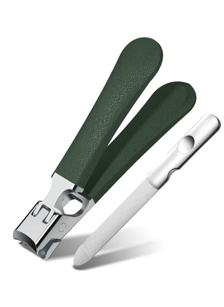 Nail Clippers,Mess Free Nail Clippers for Men u0026 Women, Ultra Sharp Finger Nail and Toe Nail Clipper Set for Thick Toenails with File