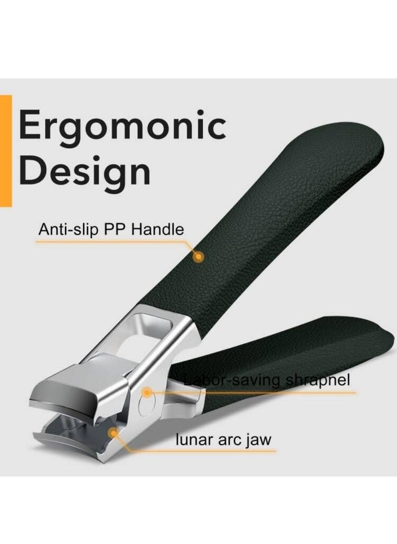 Nail Clippers,Mess Free Nail Clippers for Men u0026 Women, Ultra Sharp Finger Nail and Toe Nail Clipper Set for Thick Toenails with File