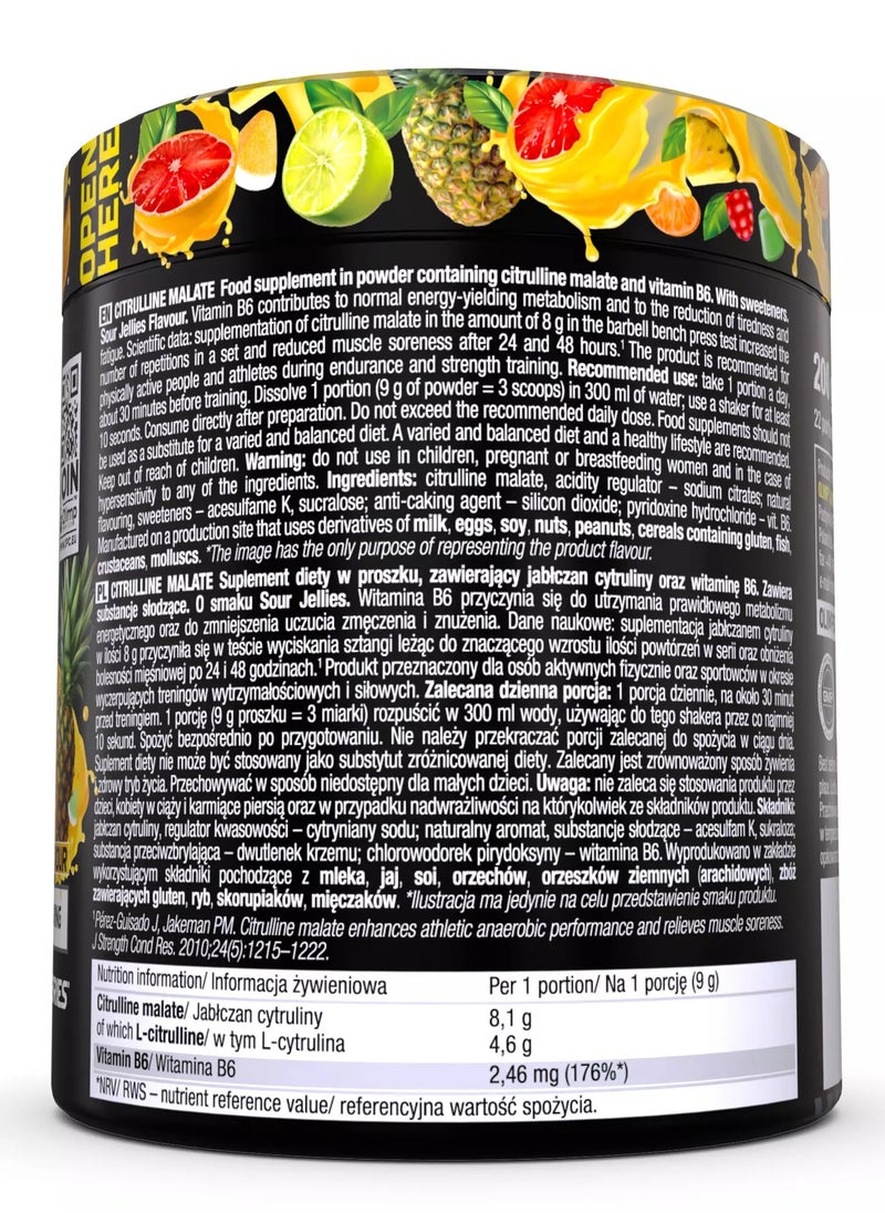Olimp Citrulline Malate 200g Sour Jellies Flavor 22 Servings