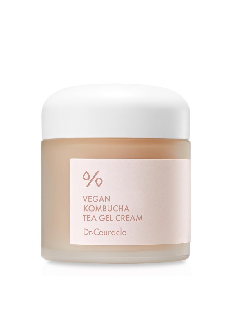 leegeehaam Dr.Ceuracle Vegan Kombucha Tea Gel Cream (75g / 2.64 oz) - Hydrating, Nourishing Korean Skincare with Vegan Fermented Black Tea Complex