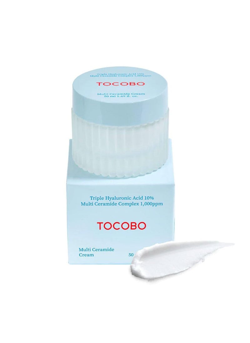 TOCOBO] Multi Ceramide Cream 1.7 Fl oz / 50ml | Moisture cream, Ceramide moisturizer, Korean Skin Care, Natural Ingredients, Sensitive Skin | Cruelty Free, Korean Vegan Cream, mother's day gift