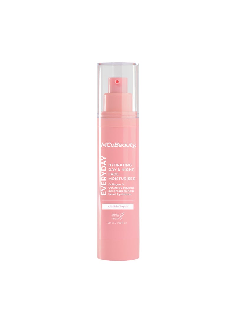 MCoBeauty Hydrating Day And Night Face Moisturizer - Skin Feels Plumper, Firmer And Brighter - Rich In Hyaluronic Acid, Vitamin C And Hibiscus Extract To Soothe, Nourish, And Hydrate - 1.77 Oz
