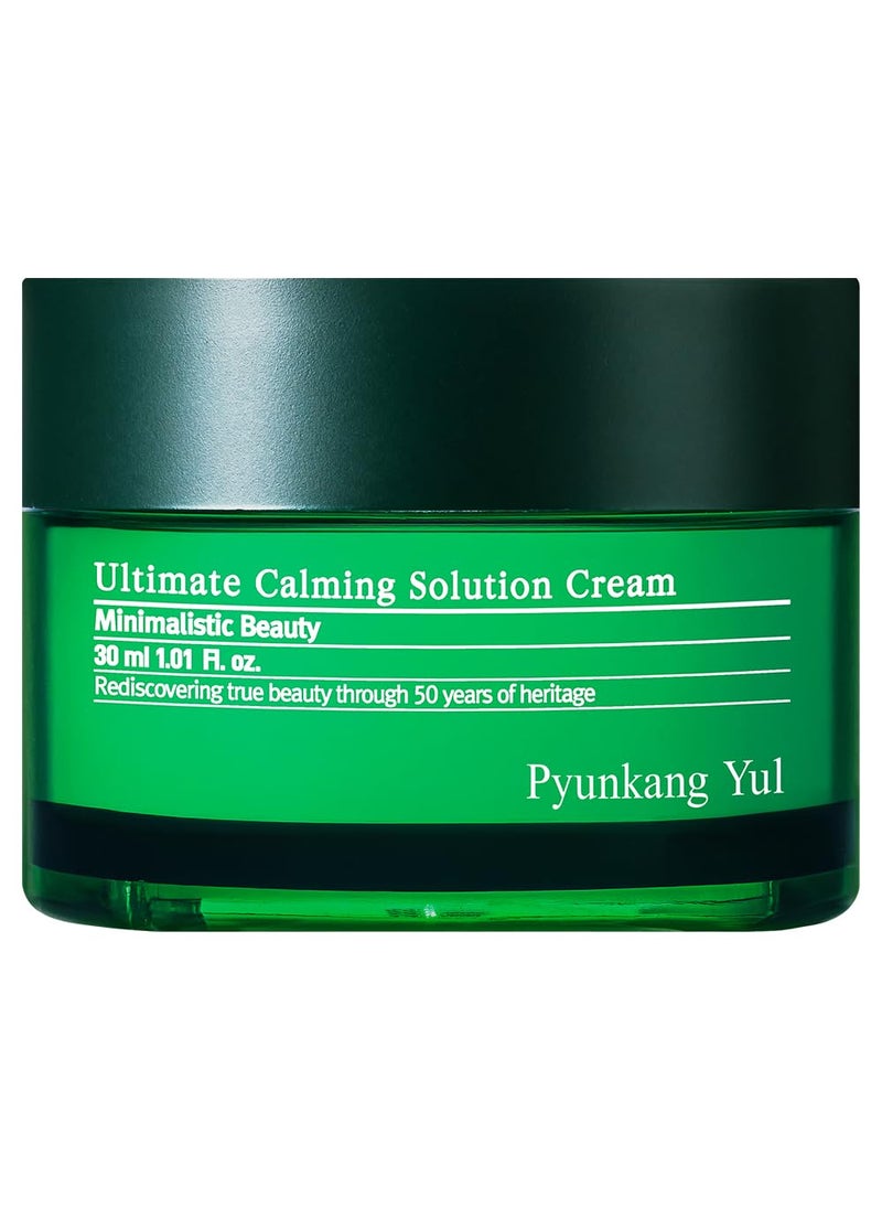 [PKY] Pyunkang Yul Ultimate Calming Solution Cream for Sensitive Skin with Patented Ingredients, Moisturizer Intensely Calms & Soothes Redness with Cica & Tea Tree, Korean Skincare (1.01 Fl. Oz, 30ml)