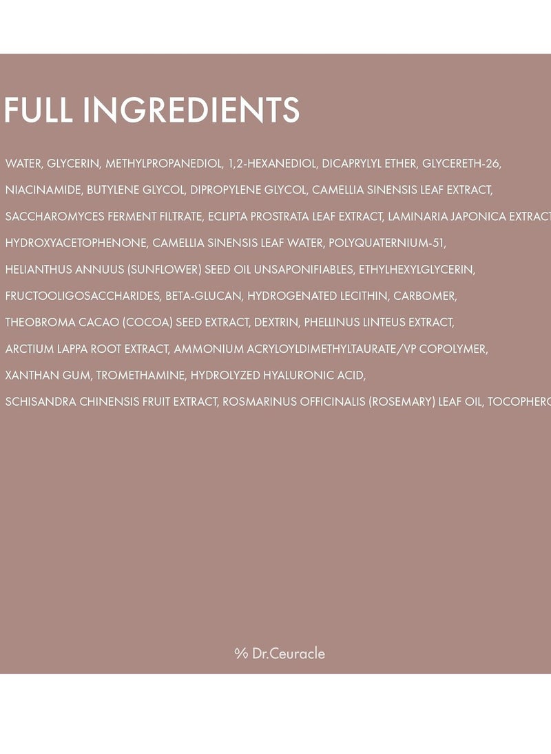 leegeehaam Dr.Ceuracle Vegan Kombucha Tea Gel Cream (75g / 2.64 oz) - Hydrating, Nourishing Korean Skincare with Vegan Fermented Black Tea Complex